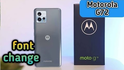 Font Setting In Motorola G72, Font Size Change In Motorola G72, How To Change Font Style