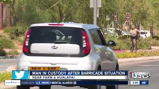 Man in custody after barricade situation in northwest Las Vegas