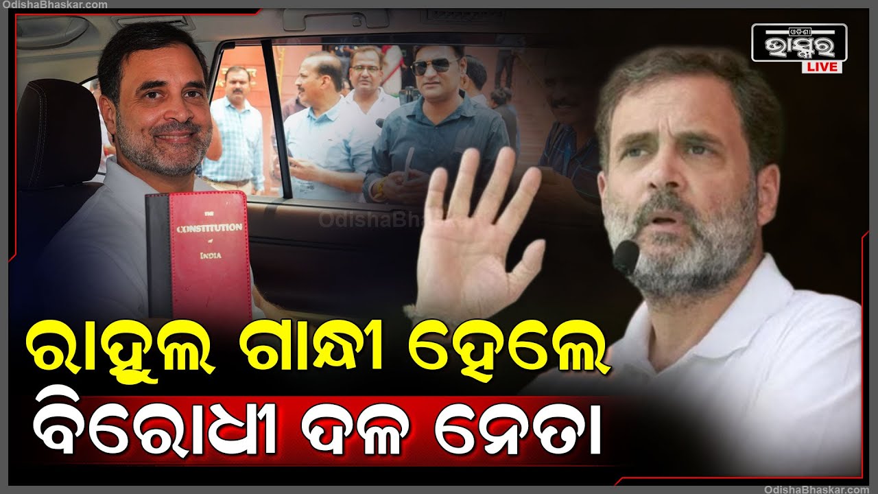 ରାହୁଲ ଗାନ୍ଧୀ ହେଲେ ଲୋକସଭାରେ ବିରୋଧୀ ଦଳର ନେତା  Rahul gandhi Becomes Leader Of Opposition