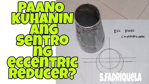 HOW TO DETERMINE THE CENTER LINE OF ECCENTRIC REDUCER?
