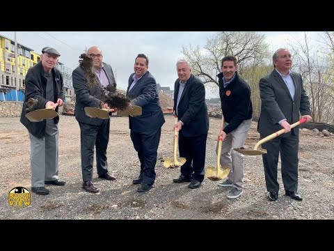 North Bergen officials break ground on new downtown park on Paterson Plank Road