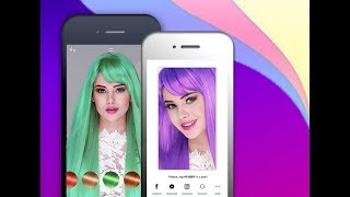 With Fabby Change the Color of your Hair (free iPhone app) screenshot 3
