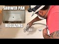 FIBERGLASS SHOWER PAN REGLAZING | HOW TO REPAIR AND REFINISH A FIBERGLASS SHOWER PAN