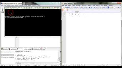 Vẽ tam giác cân đặc sao - dev-C++