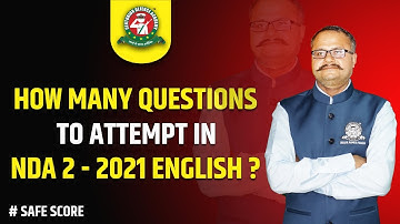 NDA 2 2021 GAT-English Safe Score ! How Many English Questions to attempt in NDA? NDA 2  2021 Cutoff