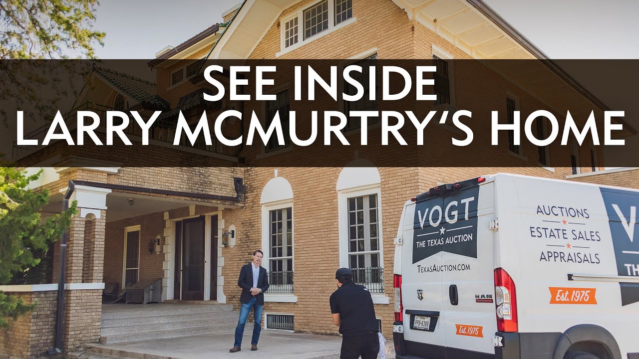 Inside Larry McMurtry's Archer City, Texas Home Vogt Auction YouTube