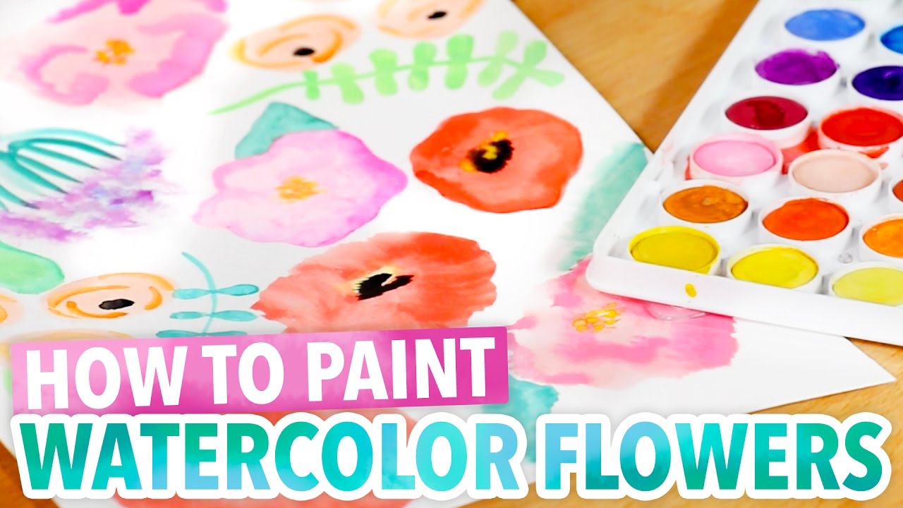How To Paint Watercolor Flowers Watercolor Ideas YouTube How To Paint Watercolor Flowers Watercolor Ideas YouTube