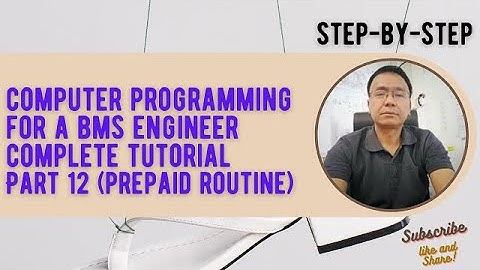 BMS ENGINEER COMPUTER PROGRAMMING TUTORIAL PART 12 (INTERNET CAFE APP - PREPAID.