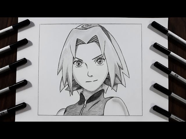 desenhos de anime fáceis  como desenhar meia face naruto facil