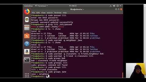 MANAJEMEN USER DAN GROUP - Sistem Operasi