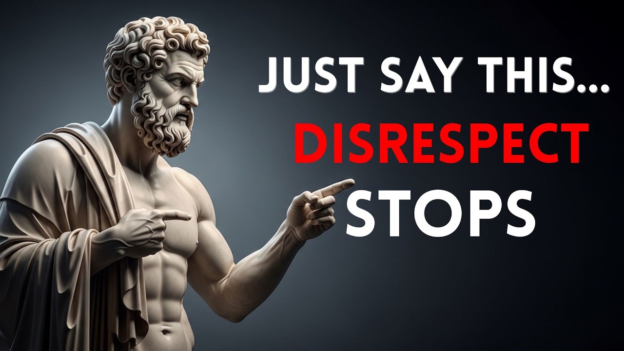 6 Calm Phrases That Silence Disrespectful People | STOIC PHILOSOPHY