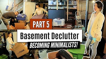 *NEW* Extreme Declutter & Organize 2021 | Messy to Minimalism Series | Basement [PART 5]