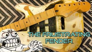 I Rebuilt A Fender Stratocaster (Trial & Error) #youtubevideo #repair #woodworking #guitar