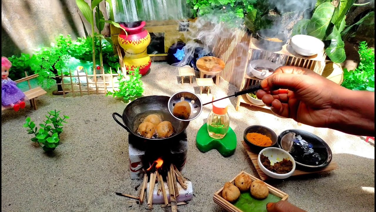 Mini cooking video Miniature Beef Potato Kachori Recipe Indian