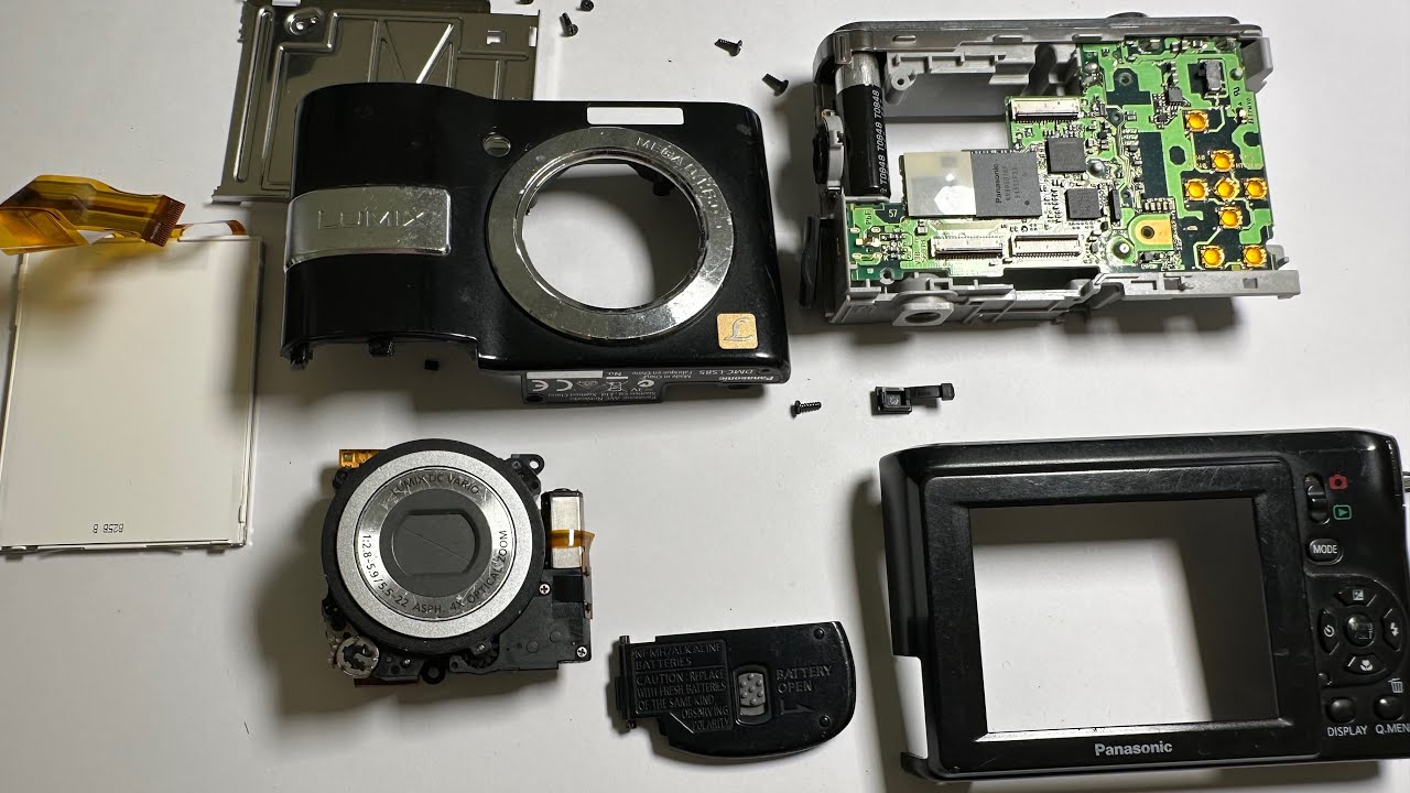 Panasonic Lumix DMC-LS85 Removing the Lens - YouTube