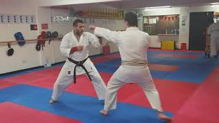 Karate Ash / Shotokan Karate - Shodan Combination, partner