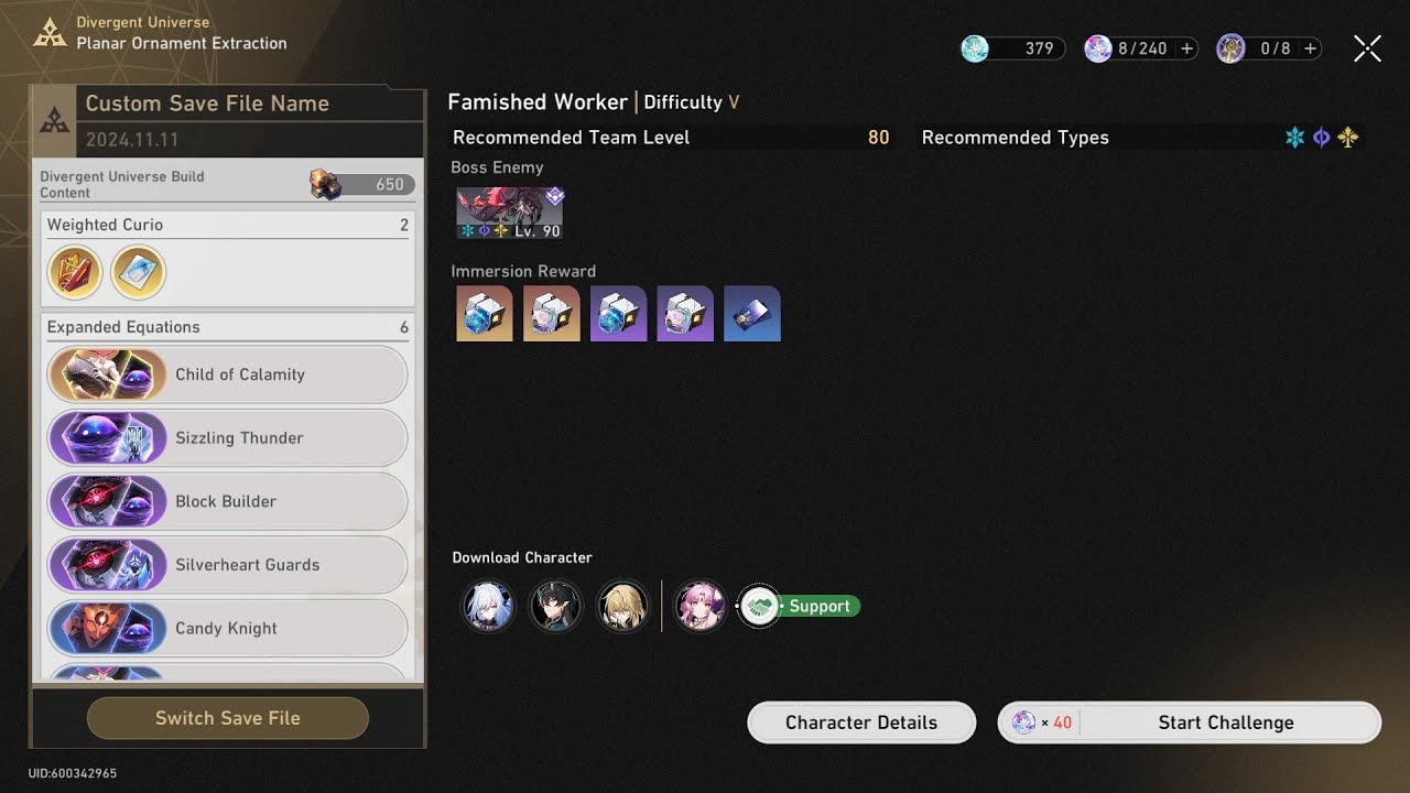 Honkai: Star Rail | When I Have Good Saved In -Planar Ornament Extraction-