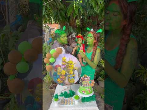 5 meses da bebê Cellyna *mesversario tema shrek*