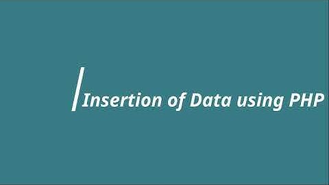 Santhisoft Technologies | PHP Tutorial | Part 7 | Insertion of data using PHP and MySQL