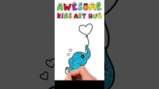 Cute Elephant Coloring for Kids ππ¨ #shorts #coloring #elephant #drawingforkids