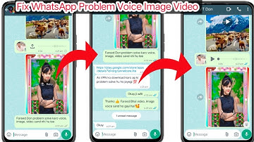 How to FIX WhatsApp Voice Message Problem [Image-Video-Not Sending_Problem fix]