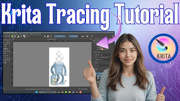 How To Trace Using Krita | Simple Line Art Tutorial (2025)