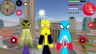 Mafia Spiderman-Stickman Rope Hero new car #10 - Android Gameplay screenshot 5