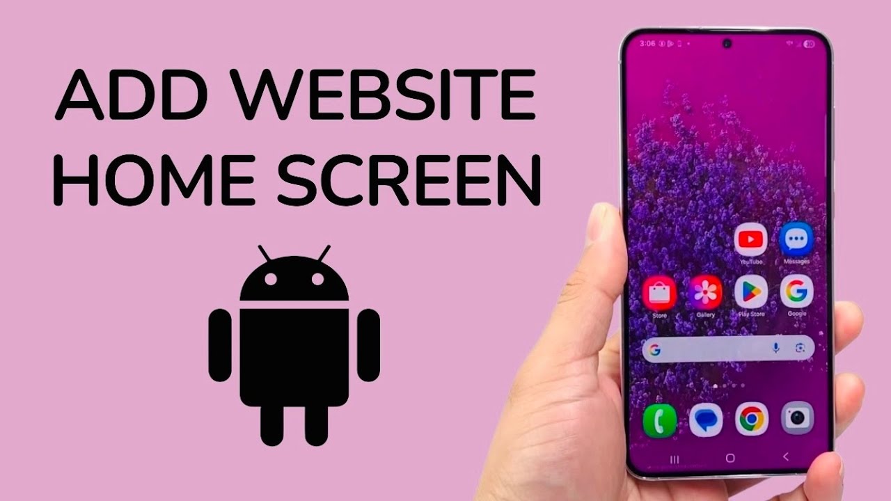 How To Add Website To Android Home Screen - YouTube