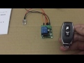 How to use 1 channel dc12v remote control switch with 2 button remote control