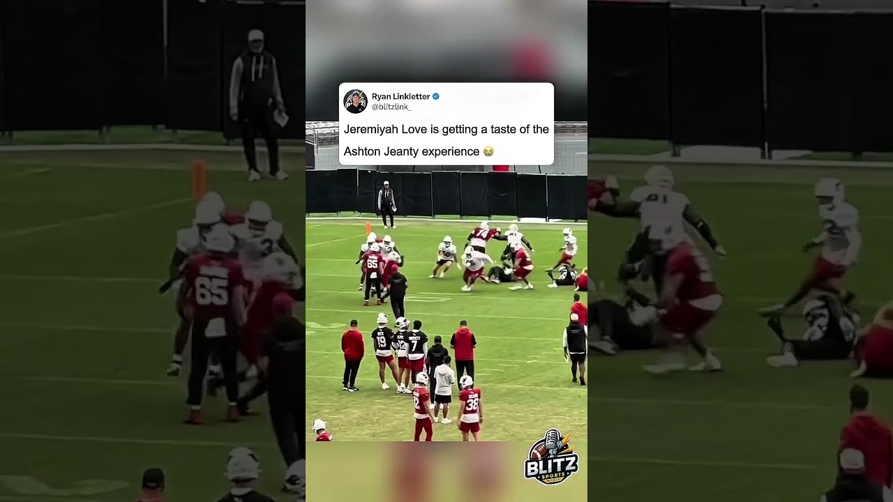 Jeremiyah Love may have no chance behind this offensive line 🥀 #fantasyfootball #nfl
