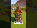 Watchtower Build That Looks Awesome 🗼 #minecraft #shorts