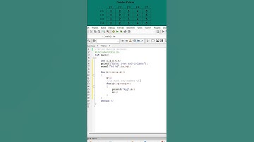 #36 Pattern printing incrementing numbers in columns || C Program #shorts #shortvideo #coding