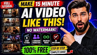 How I Create 15-Minute AI Videos for FREE 🔥 Consistent Characters