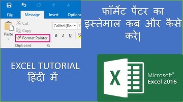 How to Use Format Painter in Word, Excel, and PowerPoint Tutorial in Hindi