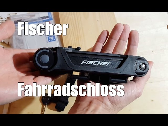 Fischer Fahrradschloss mit Halter - YouTube