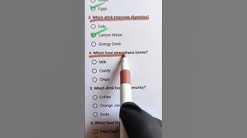 Health Quiz - Can you get 7/7? #health #food #quiz #quiztime