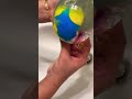 Nano tape beautiful blue and yellow water balloon 🎈 #nanotape #nanobubble #nanomagic #nano bubble