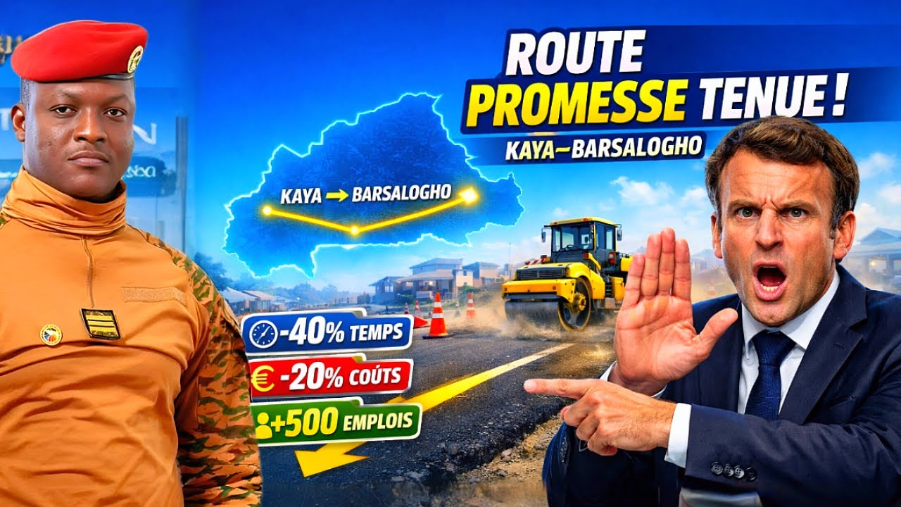 Ibrahim Traoré : -40% de temps de trajet… la route Kaya–Barsalogho change tout !