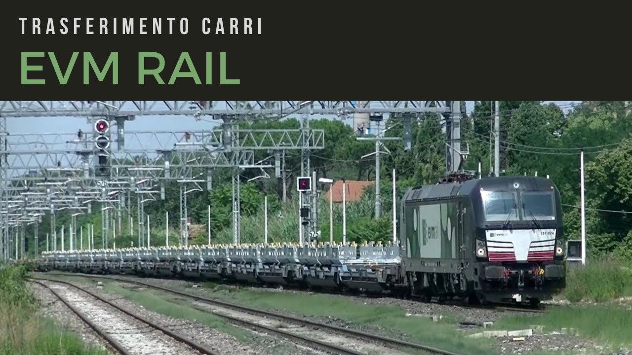 191 024 EVM Rail con carri pianali a Forlì