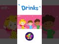 Kids vocabulary - Drinks - Learn English for kids - English educational video #shorts