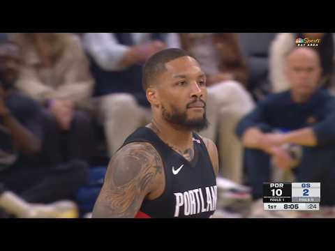 Damian Lillard full highlights vs. Warriors - preseason - 23 Points, 1 Rebound, 3 Assists