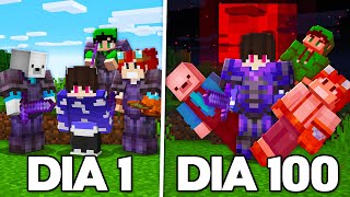 EU SOBREVIVI 100 DIAS DOMINANDO UM SERVIDOR DE MINECRAFT - O Filme (Irmandade)