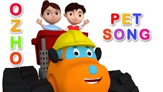 Pet Song with Monster Truck OZHO | Kids Songs | Baby Rhymes | Children Cartoon Videos
