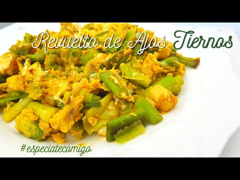 Revuelto de ajos tiernos | Receta fácil, rápida y sana
