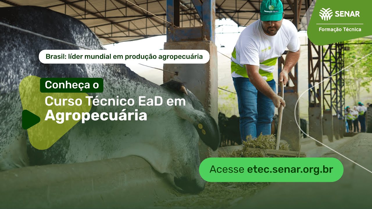 Conheça o Curso Técnico EaD em Agropecuária do Senar