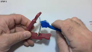 2c Terminating TG Angled 45 LEFT Wire Cap End1End2 T568B