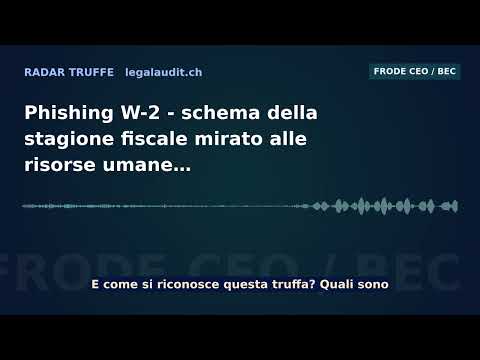 Phishing W-2 — schema della stagione fiscale mirato alle risorse umane