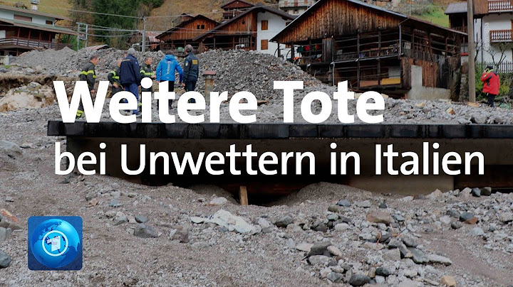 Weitere Tote bei Unwettern in Italien