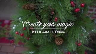Small Christmas Tree Porch Ideas | Outdoor Holiday Decor