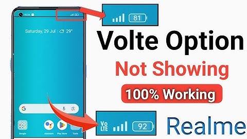 Volte option not showing in realme mobile | android mobile 4G volte problem solution